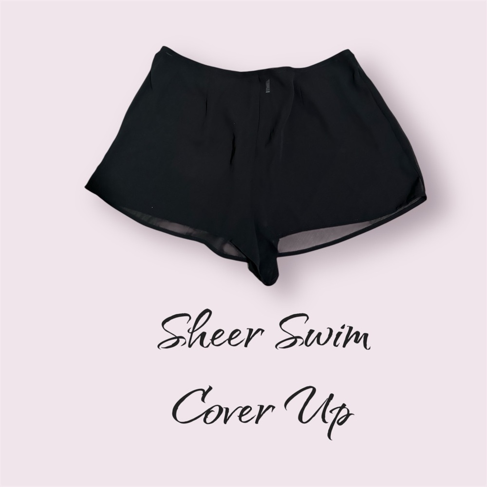 Black Sheer Swim Cover Up